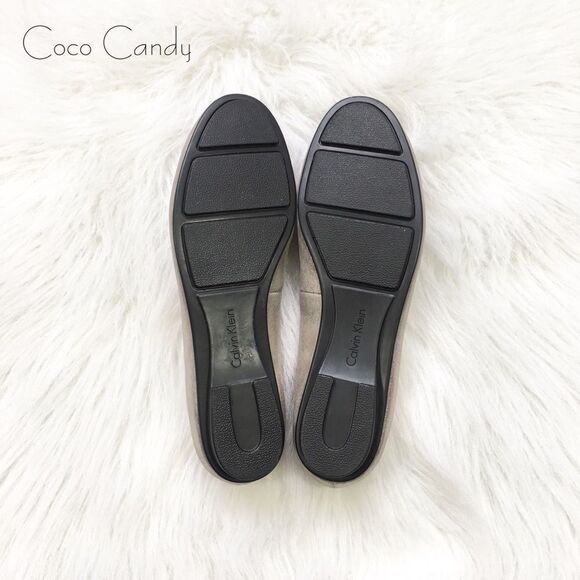 🆕Calvin Klein Mackenzi Gold Metallic Flats - Picture 7 of 8